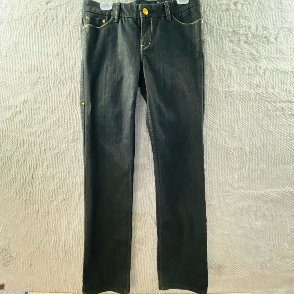 Red by Marc Ecko Women's 32x32 Black Dark Wash Vintage Y2K Straight Leg Jeans